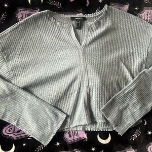 Grey Forever 21 long sleeve shirt (new/never used)